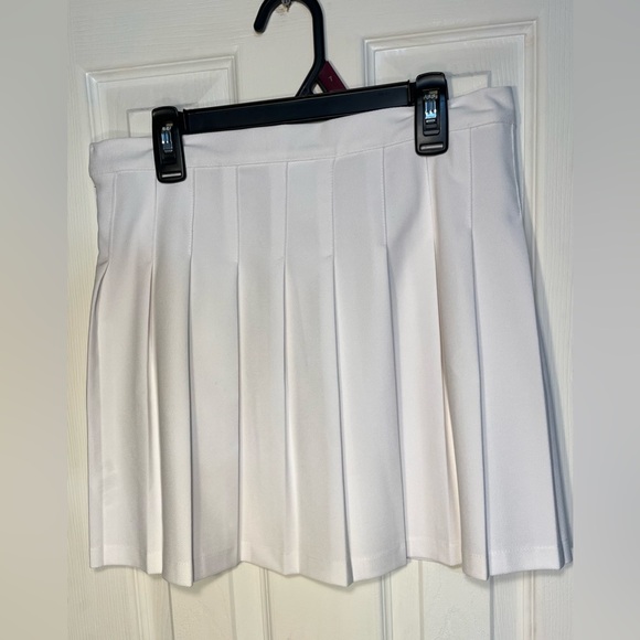 IETS FRANS White Pleated A-Line Tennis Mini Skirt Size Medium - Picture 6 of 13